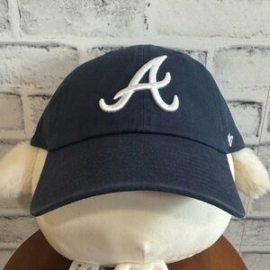 NWT! Atlanta Braves navy blue ‘47 adjustable hat Size OSFM